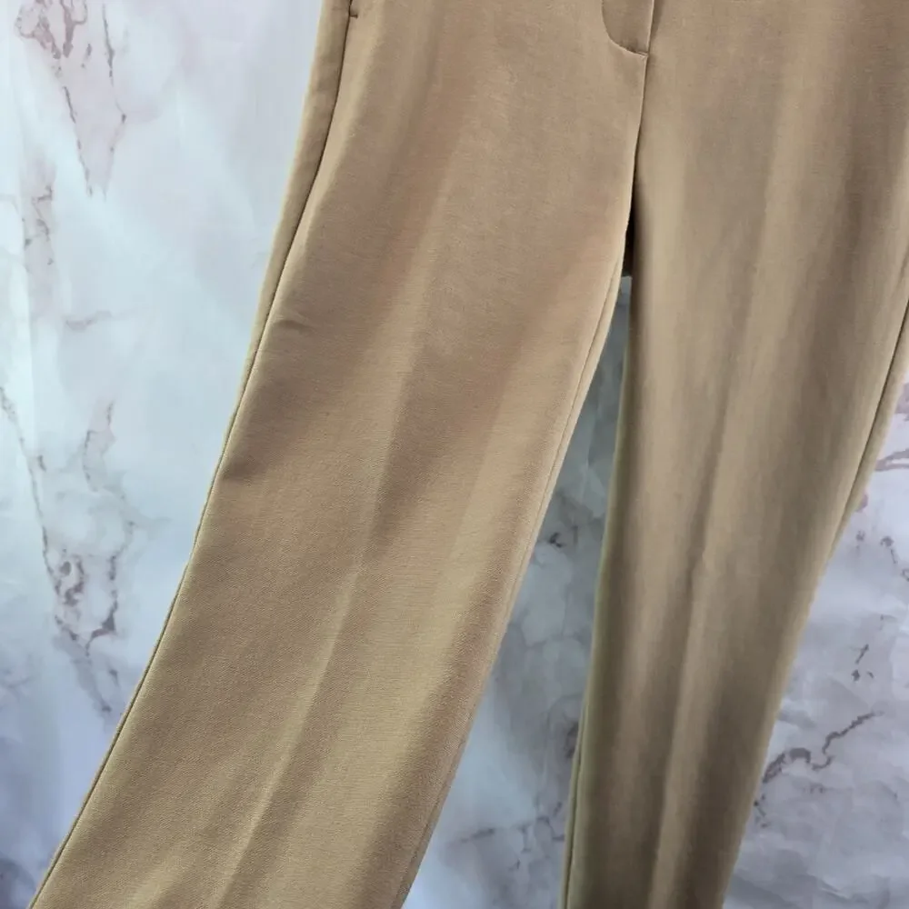 J Crew Pants Womens 4 Camel Tan Cameron High Rise Crop Straight 365 G8547